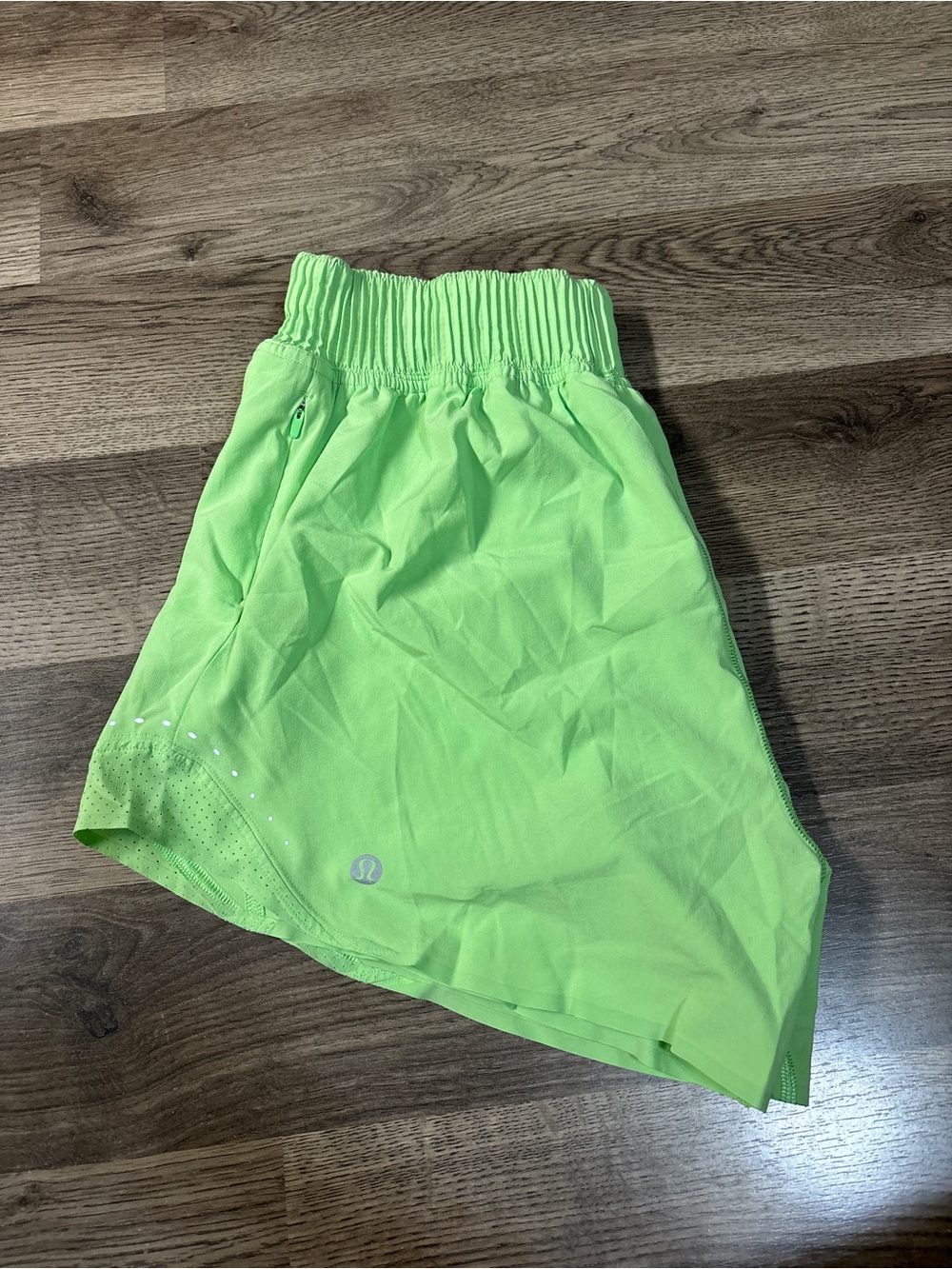 lululemon athletica Neon Green Athletic Shorts